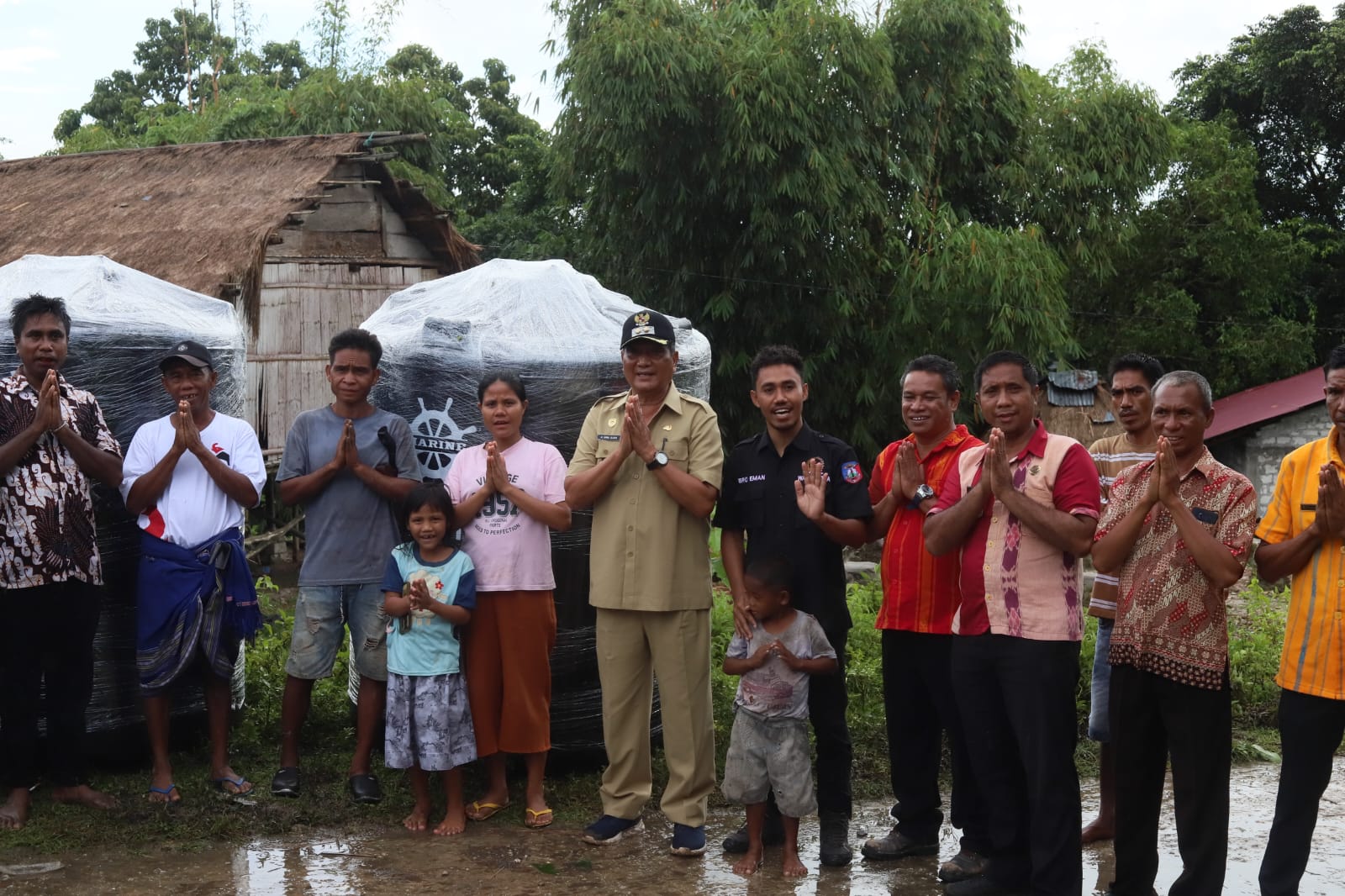 Kunker Wakil Bupati dan Wakil Ketua II DPRD Sumba Tengah Tinjau Kesiapan Pengeboran Air di Kampung Bondu Wangga 